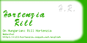 hortenzia rill business card